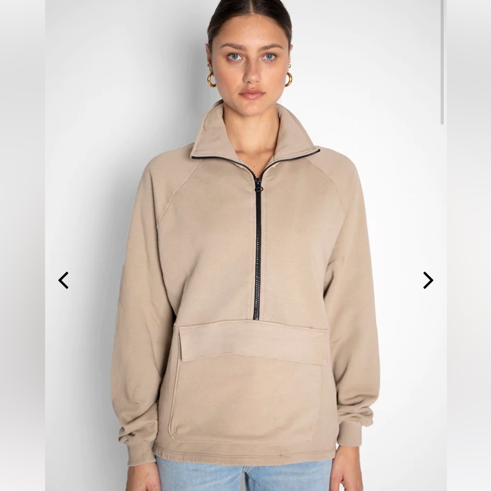 The Range NYC vintage terry zip pullover